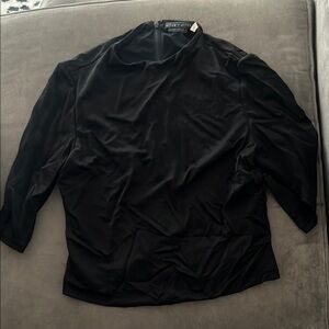 Alice + Olivia Black Tunic Top